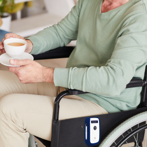 Wheelchair bound with fall Management attached
